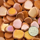 Sweetie Light Blue Iridized Floret Glass Mosaic Tiles