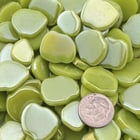 Sweetie Light Blue Iridized Floret Glass Mosaic Tiles