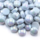 Polka Dot tile, PDL01 Iridized Cloud, mosaic, tile, glass, gems, recycled, tile, mosaic, craft, 15mm, 1/2"