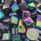 Sweetie Gloss SL56 Iridized Black - Iridized Glass Tile