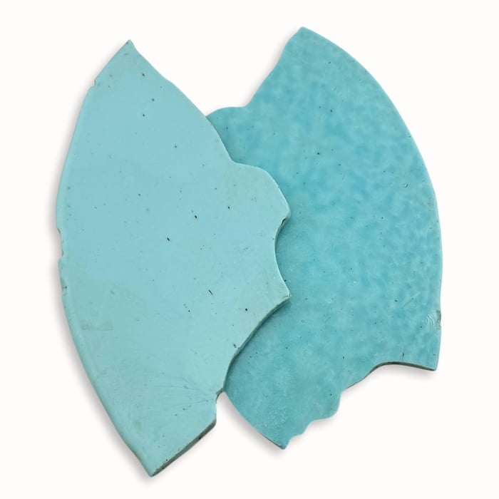 3/16" Thin Cut Mexican Smalti Tortillas - Celeste 