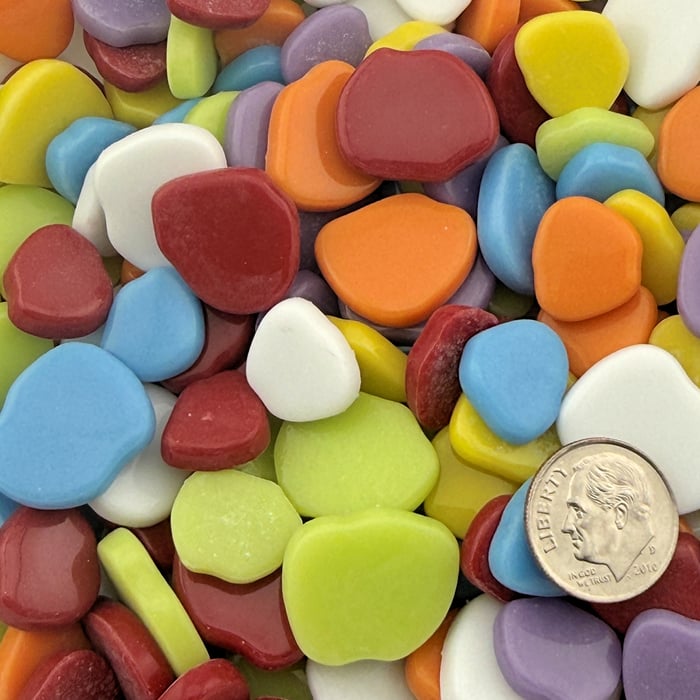 Sweetie Floret Color Mix Gloss Glass Mosaic Tiles