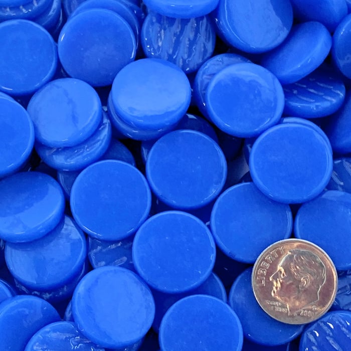 Kismet 18mm Penny Rounds ~ KPR66 Cerulean