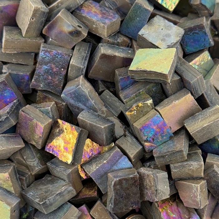 Mexican smalti - Iridescent Smalti - Limited Edition Dark Grey