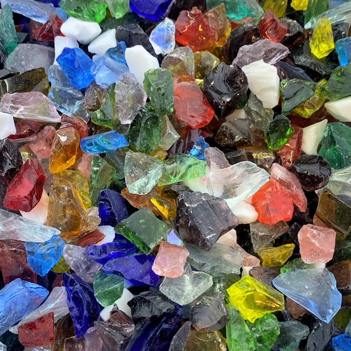 Glass Chips - Mixed Color