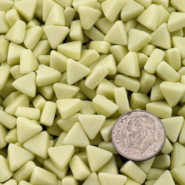 Sweetie Triangles STR30 Lemon Chiffon - Glass Tile