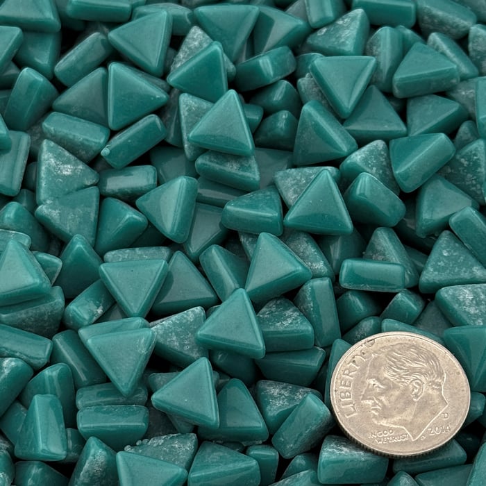 Sweetie Triangles STR54 Turquoise - Glass Tile