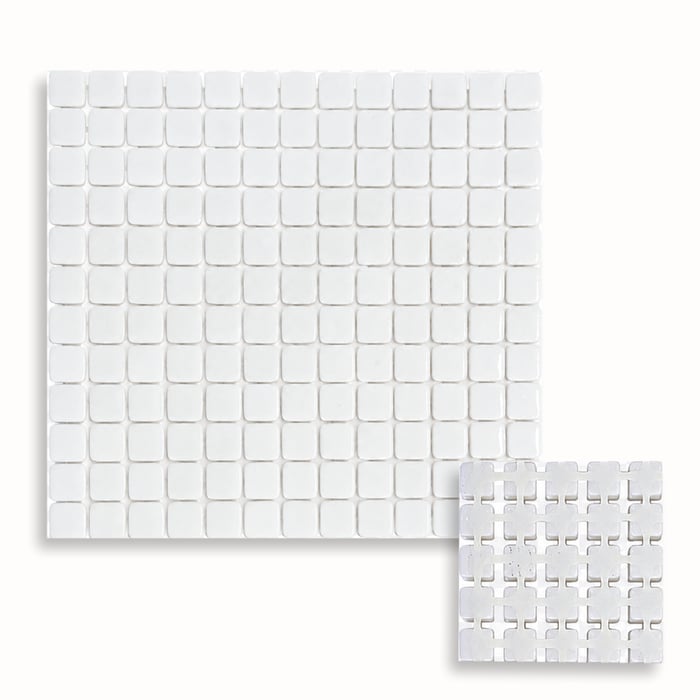 Special Purchase - 1/2" White Glass Tile