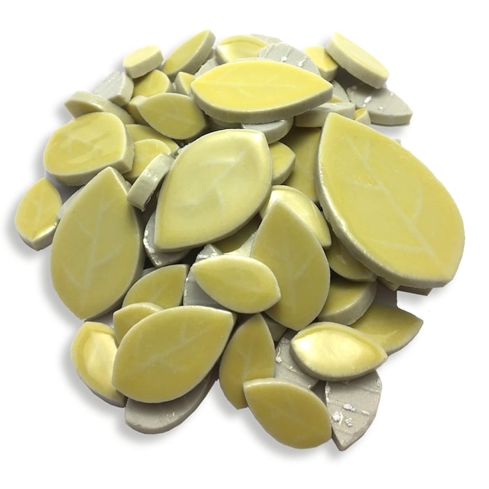 Leaf Tile, Yellow, Mosaic Leaves