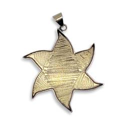 Large Sun Brass Pendant Bezel