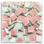 Tiny Tile, Micro mosaic, tiny ceramic tile, High fired Porcelain, Mini tile, Micro collection, Pink tile