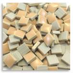Tiny Tile, Micro mosaic, tiny ceramic tile, High fired Porcelain, Mini tile, Micro collection, Peach tile