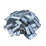 Silver Mirror Rectangles - 3/8" x 1"