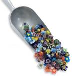 Fire-Polished Millefiore Flowers - Paradise Mix