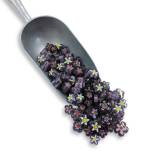 Fire-Polished Millefiore Flowers - Purple Mix