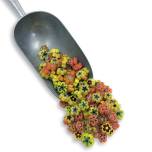 Fire Polished Millefiore - Marigold Flowers Mix