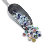 Fire-Polished Millefiore - White Mix