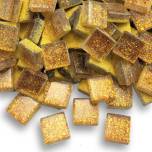 glitter tile, tiny glass tile, glitter babies, Mini tile,  mosaic, bronze, 301