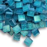 glitter tile, tiny glass tile, glitter babies, Mini tile,  mosaic, 705, aqua, Mosaic