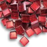 glitter tile, tiny glass tile, glitter babies, Mini tile,  mosaic, 902, ruby