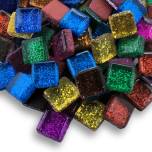 glitter tile, tiny glass tile, glitter babies, Mini tile, mosaic