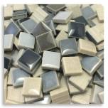 Grey Mix,  Tiny Tile, Micro mosaic, tiny ceramic tile, High fired Porcelain, Mini tile, Micro collection, 3/8"