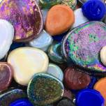 Mixed Glass Pebbles