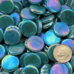 Kismet 18mm Iridized Penny Rounds ~ KPRL16 Deep Sea