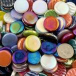 Kismet 18mm Iridized Penny Rounds ~ Mix