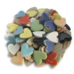 Mixed Color Ceramic Hearts