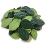 Ceramic Leaf Tile - Mixed Green