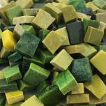 Mexican Smalti - Olive Green Mix