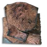 Raku - Snake Skin Copper Flash