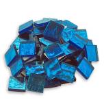 Square Turquoise Mirror Tile -1/2"
